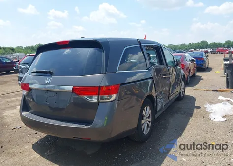 2015 Honda Odyssey Ex-L z USA, uszkodzony, nr VIN 5FNRL5H66FB012538